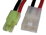 Female Tamiya - male mini-tamiya adapter lead